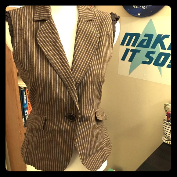 BCBGMaxAzria Tops - 4/$20 Steampunk Vest/Top; M